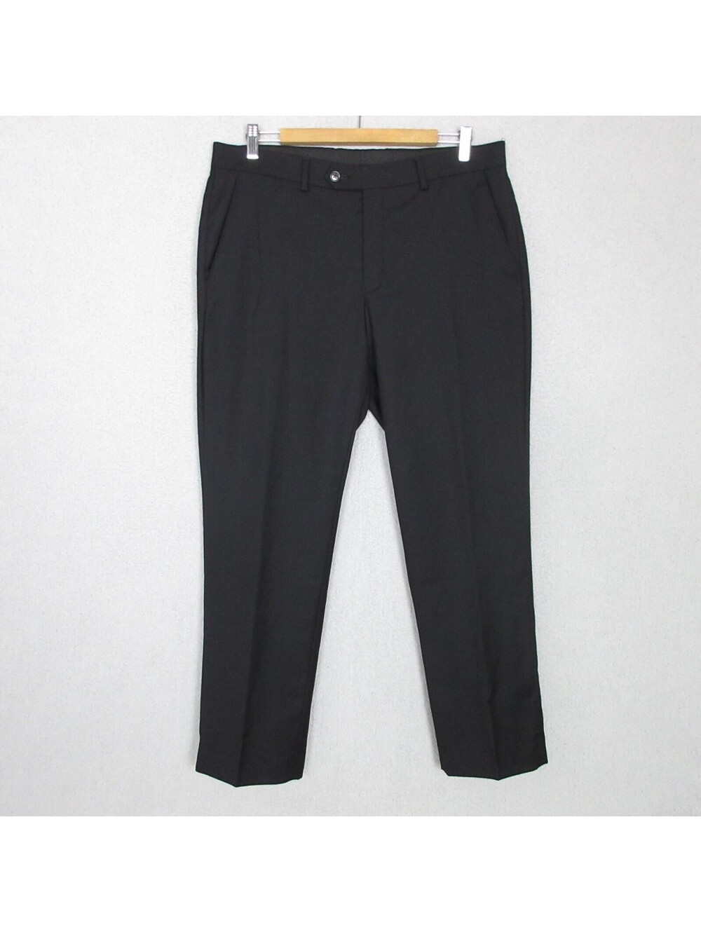 Ralph Lauren LRL Wool Blend Dress Pants Mens 34x29 Black Straight Leg Preppy